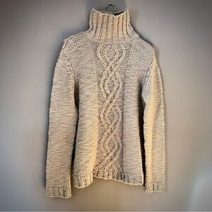 DKNY Turtleneck Cable Knit Sweater Size MED